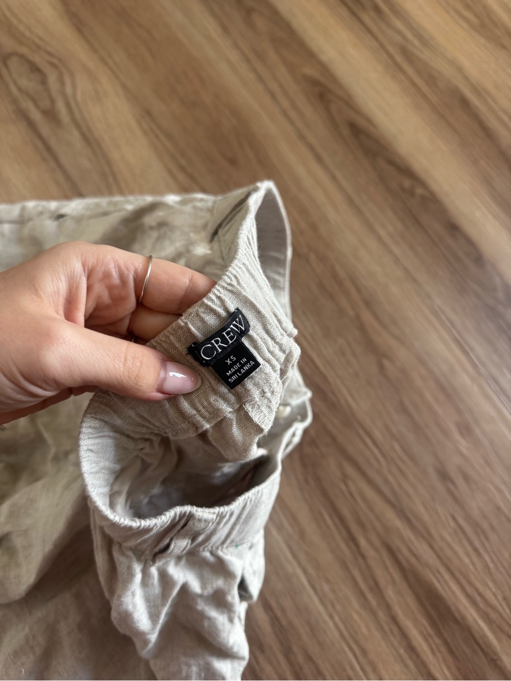 J. Crew Natural Beige Linen-Blend Shorts - Picture 4 of 4